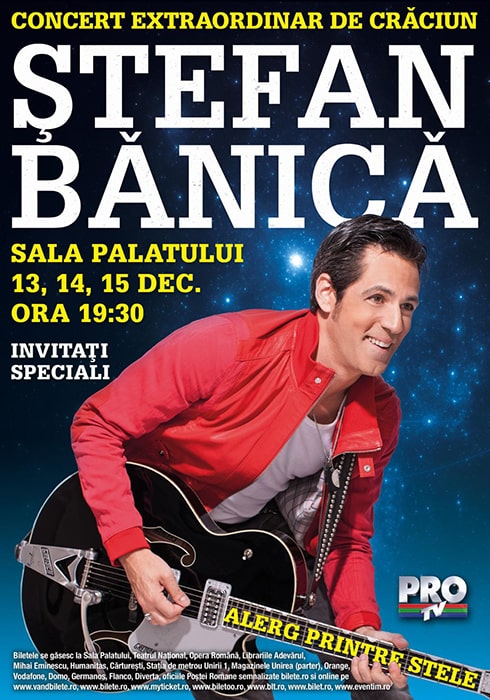 Stefan Banica – 12 ani de traditie: s-au pus in vanzare biletele pentru concertul de Craciun
